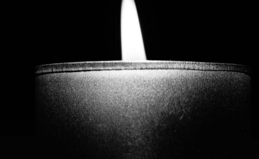 A candle lit in memory of those who perished in the Holocaust. Image courtesy of Hillel.