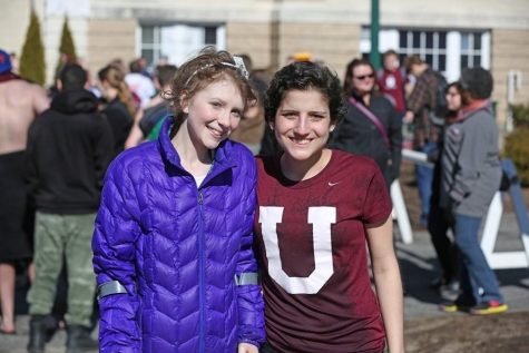 Kristen Shinebarger, namesake of the Shinebarger Memorial Scholarship, with co-founder of the Dutchman Dip, Kaitlyn Suarez '16, at a previous Dutchman Dip event