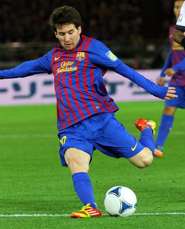 Messi in shot