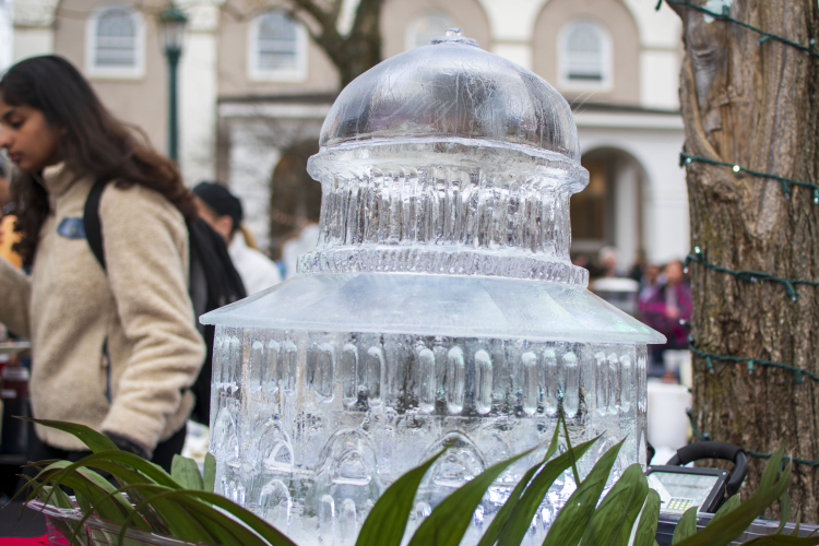 Nott Memorial ice sculpture