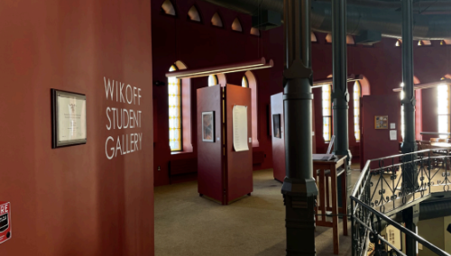 The Wikoff Student Gallery is located on the third floor of the Nott Memorial.