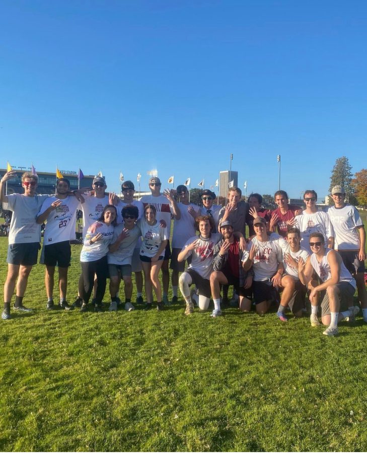 Union College Ultimate Frisbee Club after going 4-0 at the Capital Invitational tournament.