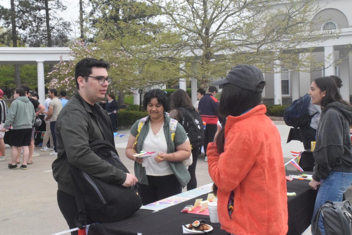 Students learn more about Spain at the Spanish table.