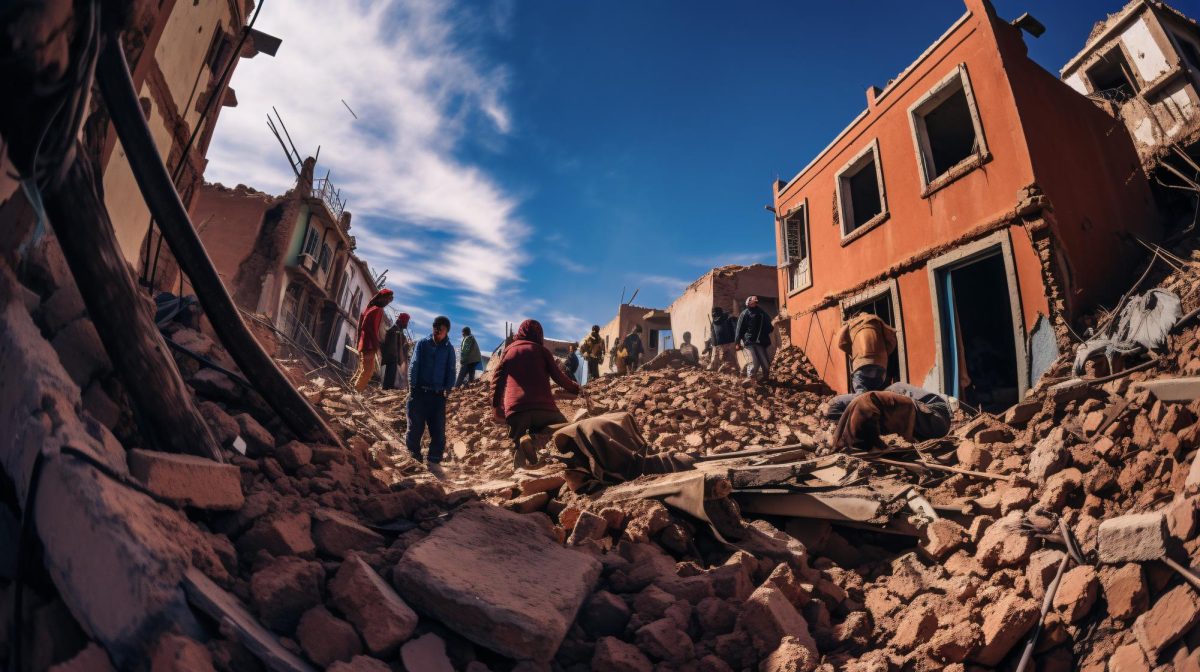 Devastation in Morocco caused by the Earthquake.