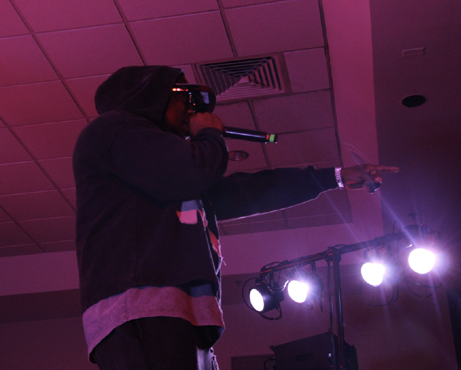 Iyaz performs onstage at the College Park Hall Ballroom.