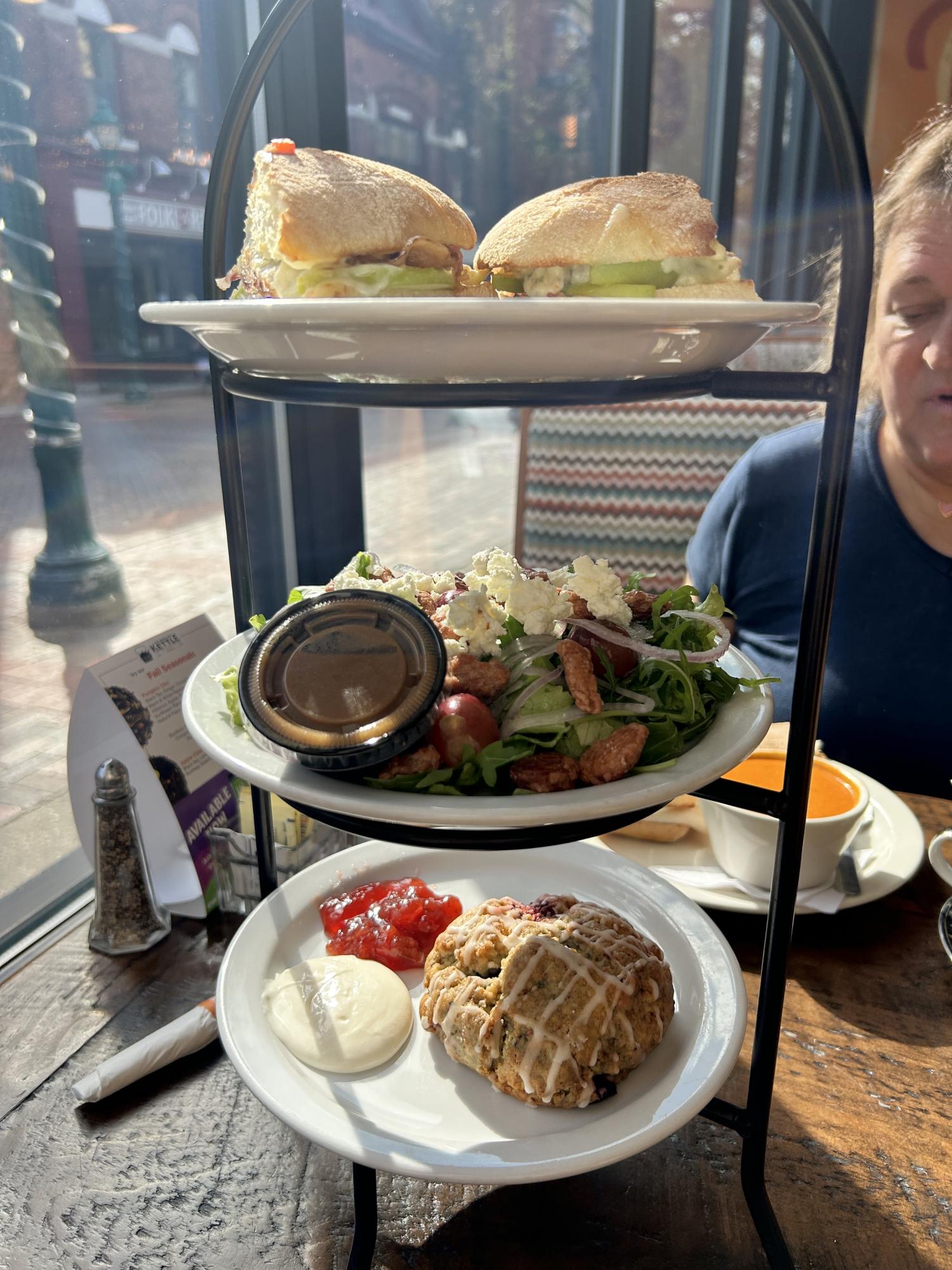 An order from the tower at the Whistling Kettle on Jay Street.