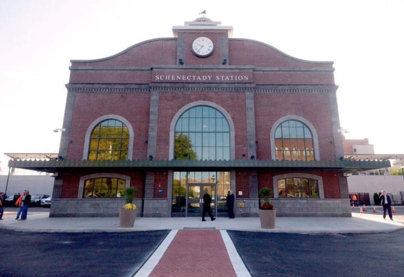 Schenectady’s Amtrak station located on Erie Blvd.