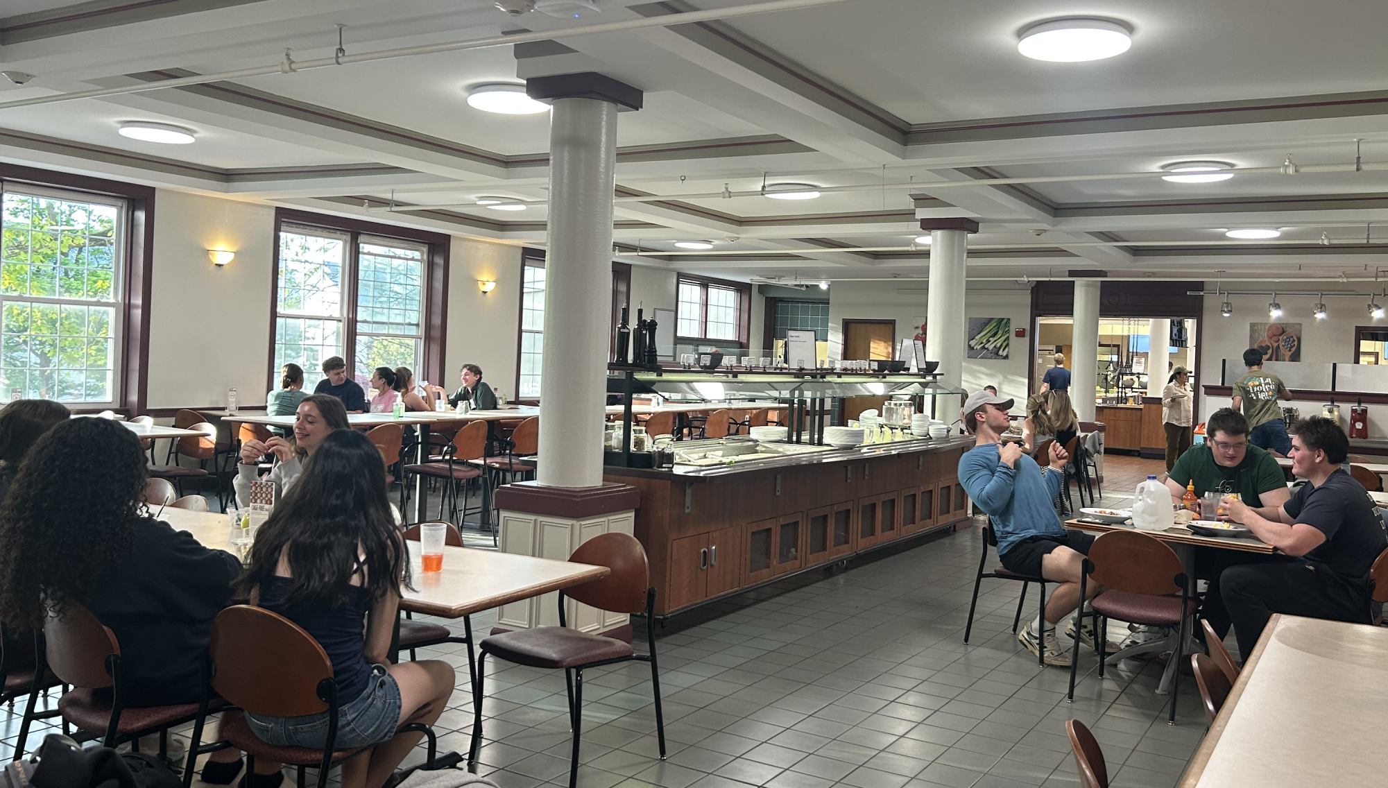 West Dining Hall during dinner.