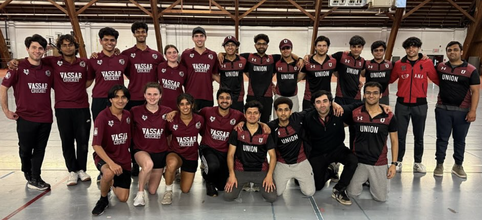 Union's cricket club after their match against Vassar. 