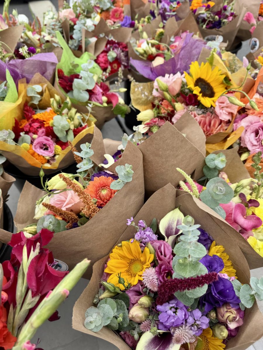 Seasonal flowers at the Greenmarket 