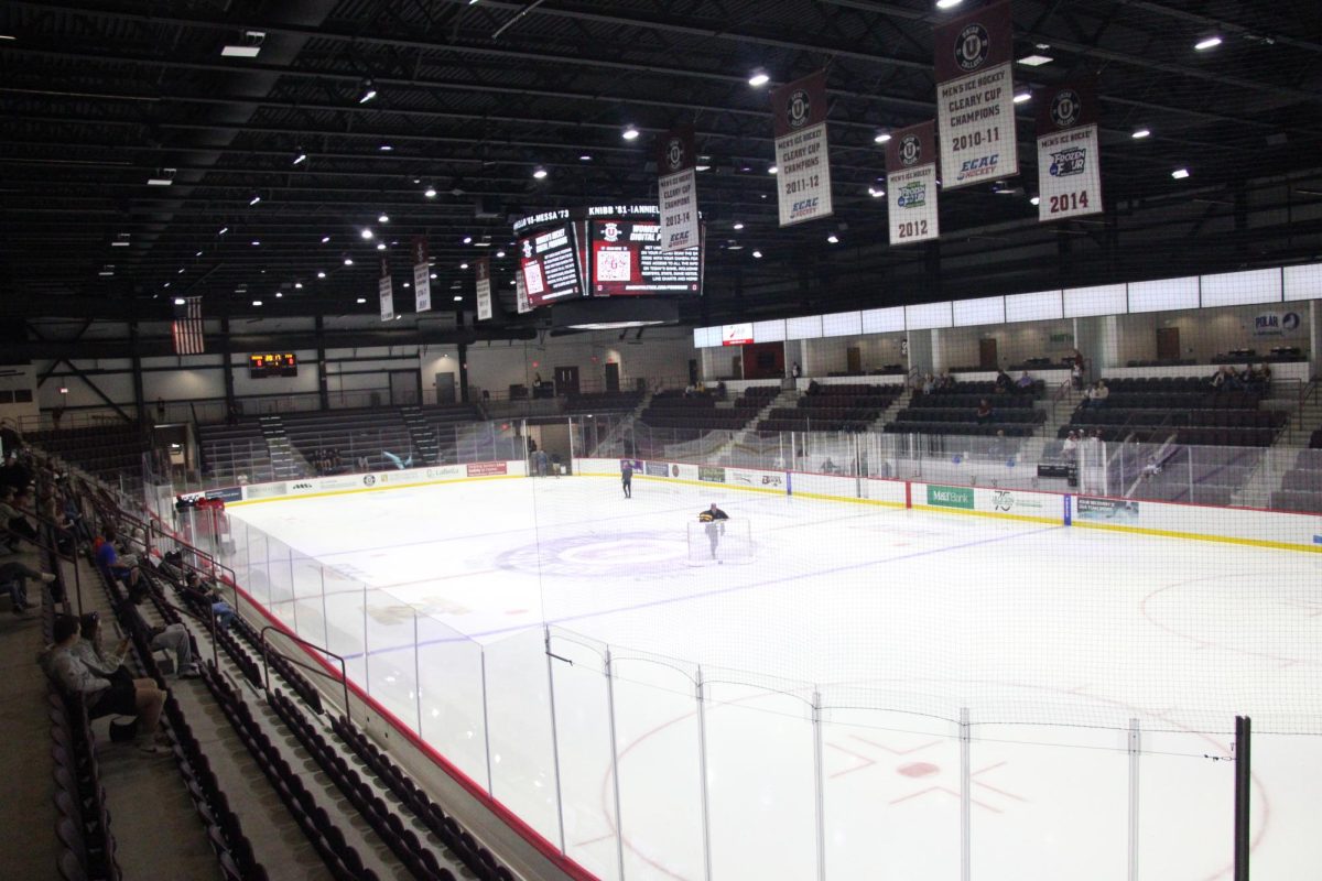 View of M&T Bank Center from Section 1 before the Women's Hockey game on September 26, 2025. 