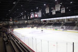 View of M&T Bank Center from Section 1 before the Women's Hockey game on September 26, 2025. 
