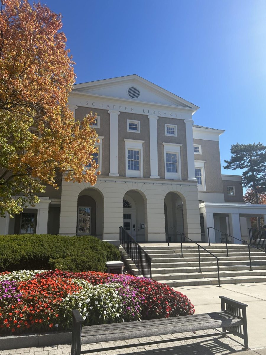 Union College's Schaffer Library, a common location where students study for their constant 'Midterms.'