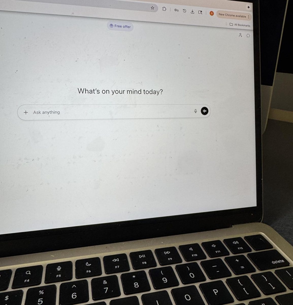 ChatGPT AI software, frequently used by college students and adults. 