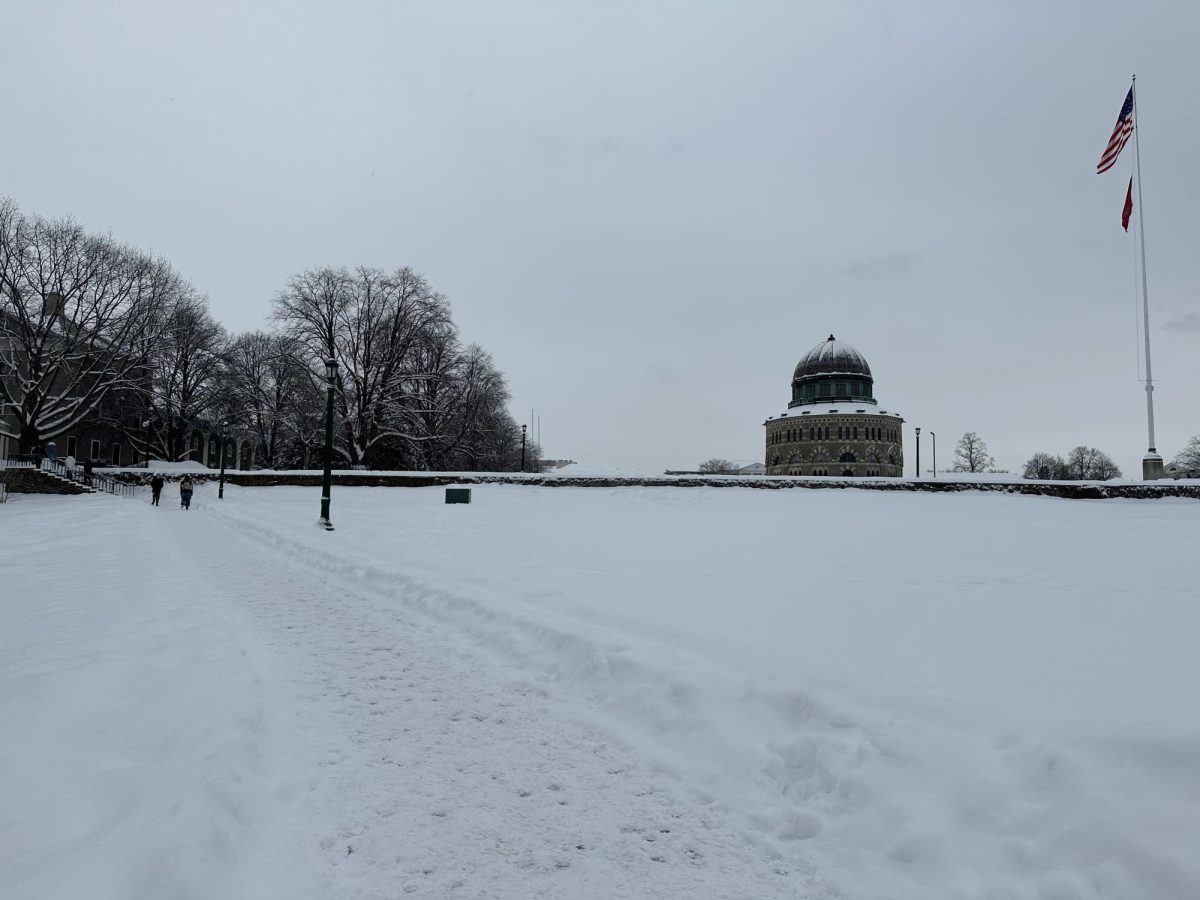 Union's campus covered in nearly two feet of snow by the major winter snowstorm 