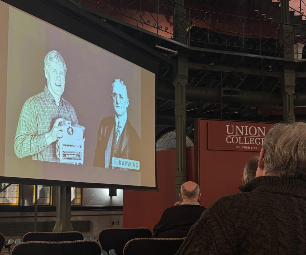 Inventor and electrical engineer Steven Sasson presenting the Steinmetz Memorial Lecture in the Nott