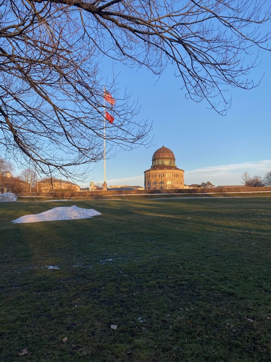 The Nott Memorial photographed from West Beach on March 3rd, 2026