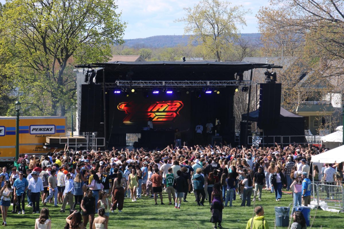 The crowd gathers to watch Swae Lee perform at Springfest 2026.